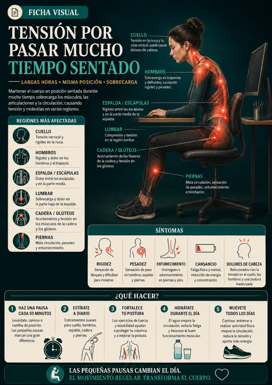 Tensión por Estar Mucho Tiempo Sentado